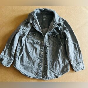 GAP Kids Gray Button Down Shirt
